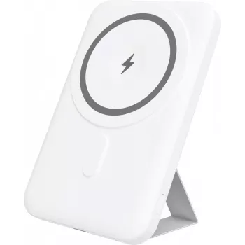 YENKEE Power Bank 501 WH SILIC 5000mAh MagSafe PD 20W valkoinen