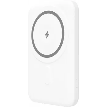 YENKEE Power Bank 501 WH SILIC 5000mAh MagSafe PD 20W valkoinen