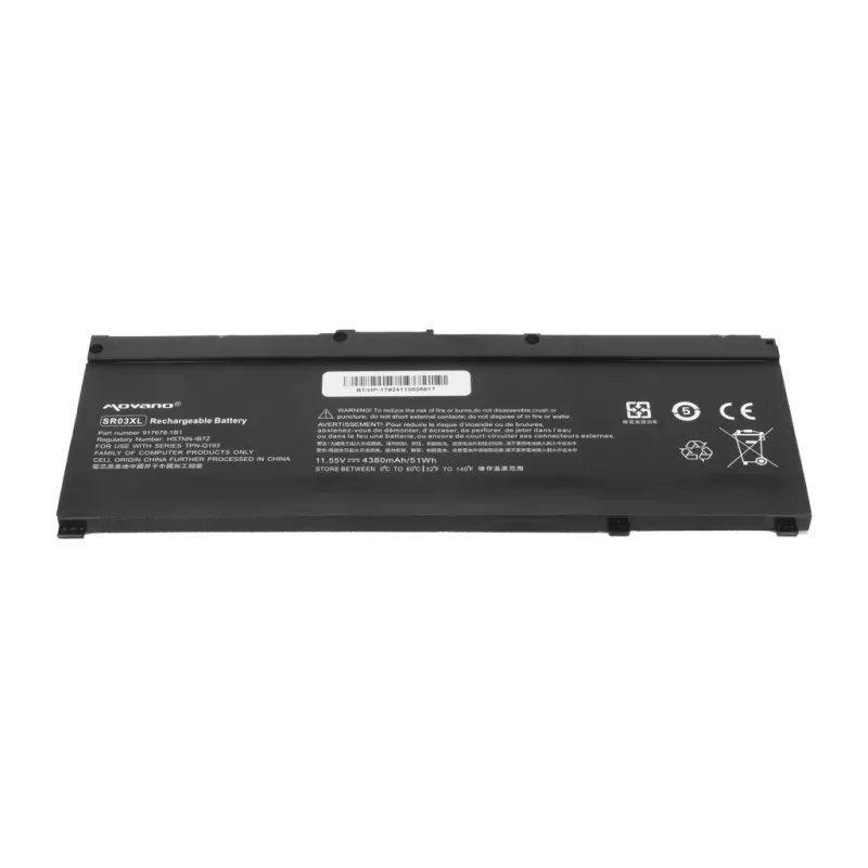 MITSU akku SR03XL HP Gaming 15 17 Omen 15-DC - 4380 mAh (51 Wh)