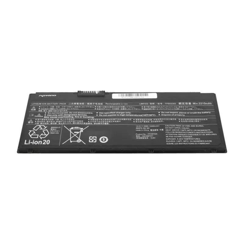 MITSU akku FPB0338S Fujitsu LifeBook U758 - 3490 mAh (50 Wh)