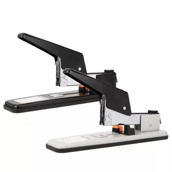 DELI E0392 Heavy Duty nitoja, 60 arkin kapasiteetti, musta/hopea