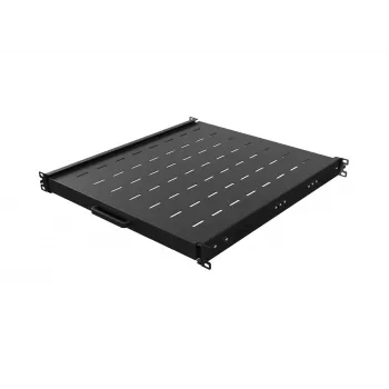 Lanberg 19 tuuman 1U laatikkovetolaite 500mm syvyys musta 35kg kantavuus