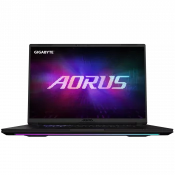 Gigabyte AORUS MASTER 16 8XJJ4EEE64SP 16 tuuman QHD+ AMD Ryzen 9 8940HX 64GB 2TB SSD RTX 5070 Ti Windows 11 Home englanninkielinen näppäimistö 2 vuoden takuu
