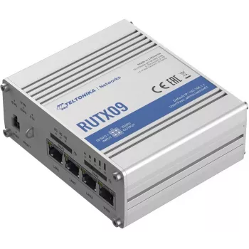 Teltonika RUTX09 Industrial 4G LTE-A Cat 6 -solmulaite 4-porttisella Gigabit-kytkimellä, Dual SIM, GNSS