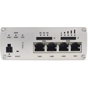 Teltonika RUTX09 Industrial 4G LTE-A Cat 6 -solmulaite 4-porttisella Gigabit-kytkimellä, Dual SIM, GNSS