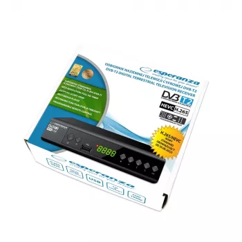 ESPERANZA DVB-T2 H.265/HEVC digitaalinen viritin/dekooderi