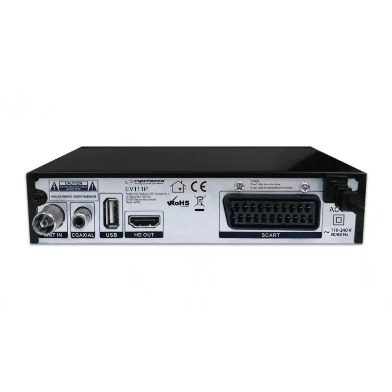 ESPERANZA DVB-T2 H.265/HEVC digitaalinen viritin/dekooderi