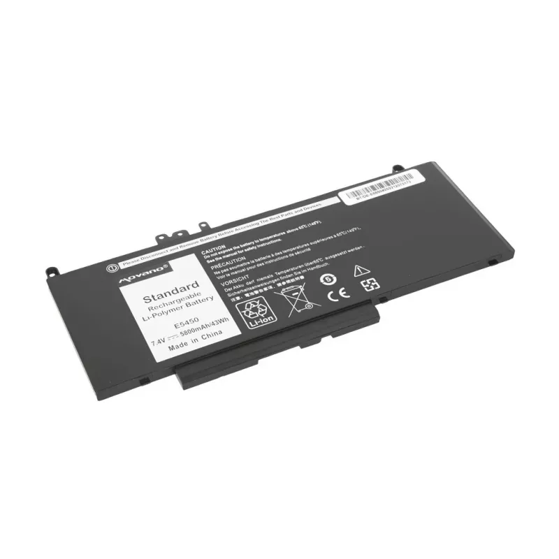 MOVANO akku G5M10 WYJC2 8V5GX Dell E5450 E5550 7,4V - 5800 mAh (43 Wh)
