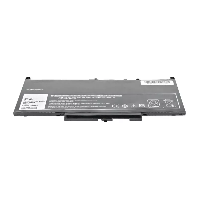 MOVANO akku J60J5 GG4FM MC34Y Dell E7270 E7470 - 7200 mAh (55 Wh)