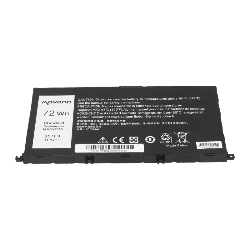 MOVANO akku 357F9 Dell Inspiron 5577 7557 - 6300 mAh (72 Wh)