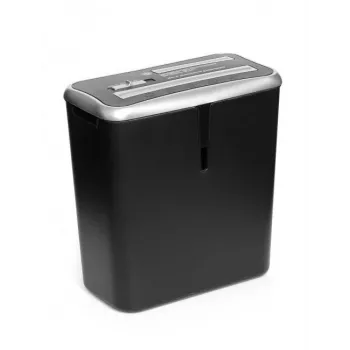 WALLNER silppuri XD805 CD ristileikkaus paperisilppuri, 8 arkkia, 15L, musta