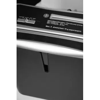 WALLNER silppuri XD805 CD ristileikkaus paperisilppuri, 8 arkkia, 15L, musta