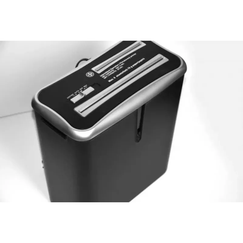 WALLNER silppuri XD805 CD ristileikkaus paperisilppuri, 8 arkkia, 15L, musta