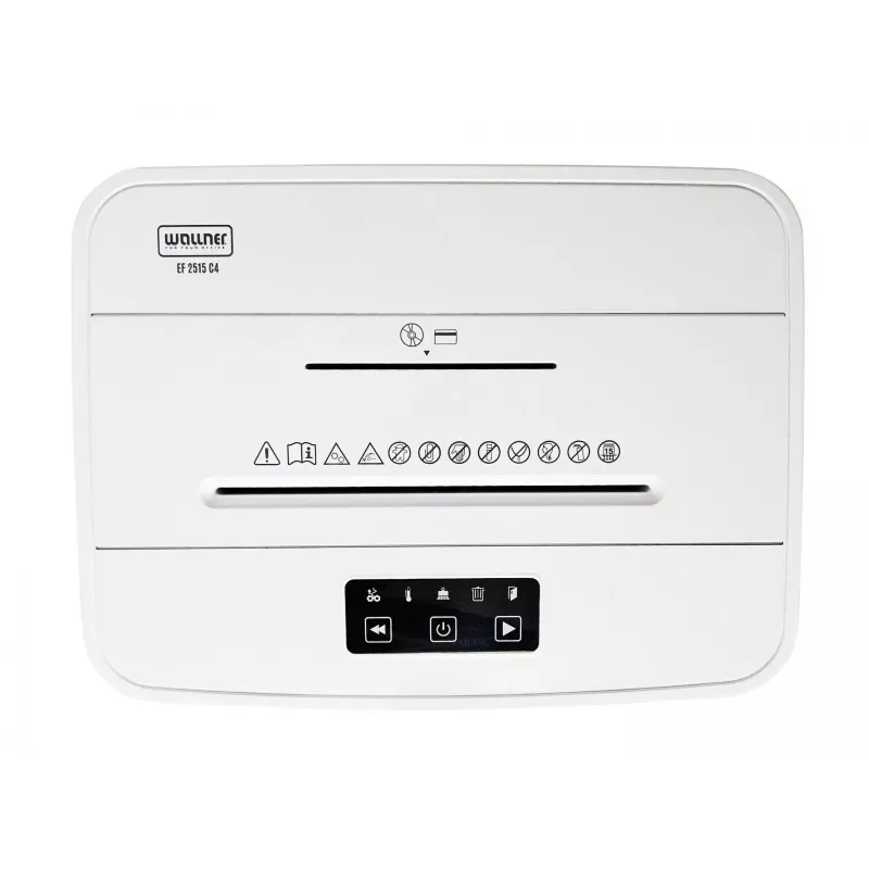 WALLNER EF2515 C4 -paperisilppuri, ristileikkaus, 8 arkkia, 15 L, musta