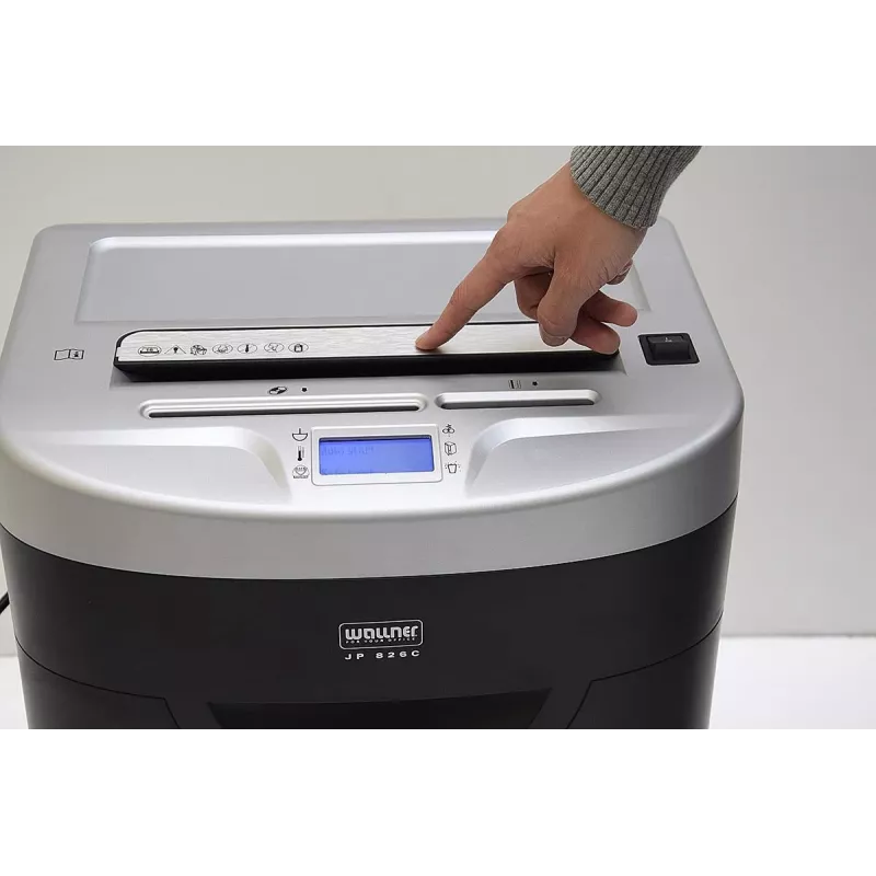 WALLNER JP 826C -paperisilppuri, ristileikkaus, P-4, 8 arkkia, 15 L, musta