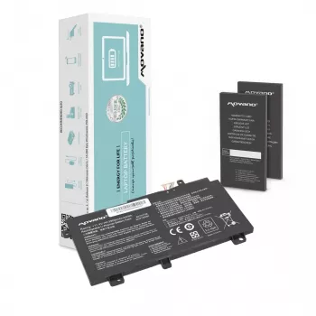 MOVANO akku B31N1726 Asus FX504 FX505 FX80G - 3900 mAh (44 Wh)
