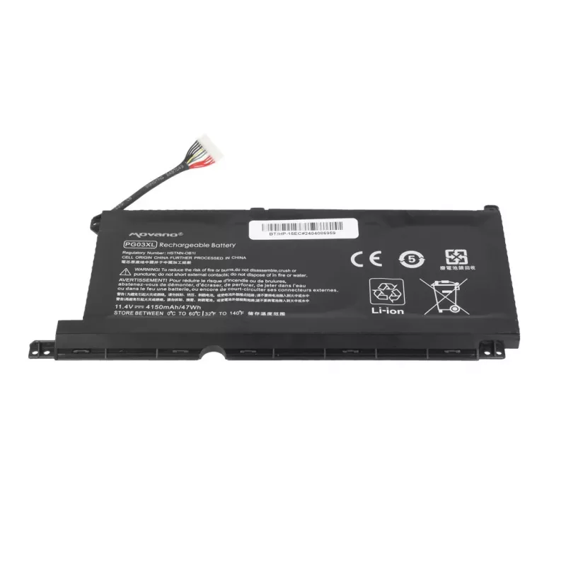 MOVANO akku PG03XL HP 15-DH 15-EC 15-DK 16-A - 4150 mAh (47 Wh)