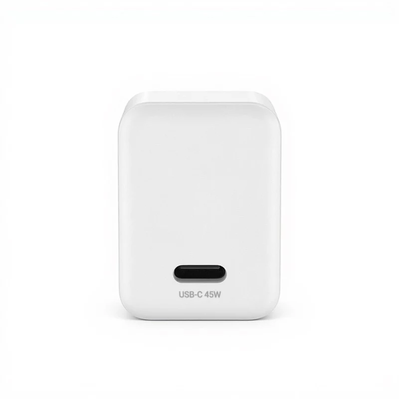 Crong Ultra Compact GaN USB-C 45W PD 3.0 PPS seinälaturi (valkoinen)