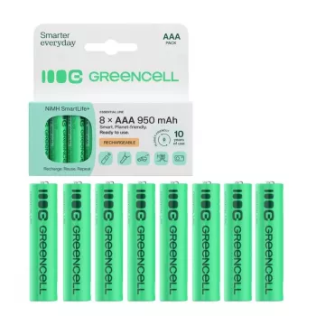 GREEN CELL akut 8xAAA HR03 950mAh NiMH