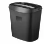 Deli E9947 silppuri, 10 arkin kapasiteetti, 18L säiliö, musta