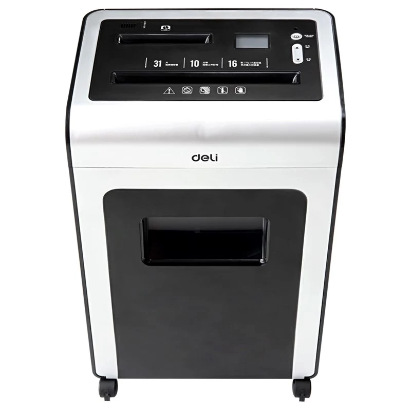 DELI E9917EU ristileikkaussilppuri, 10 arkkia, 20L, musta