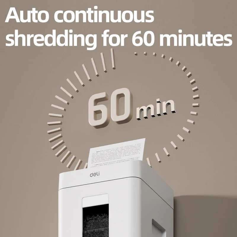 Deli ET081 silppuri, 8 arkkia, 15L, musta