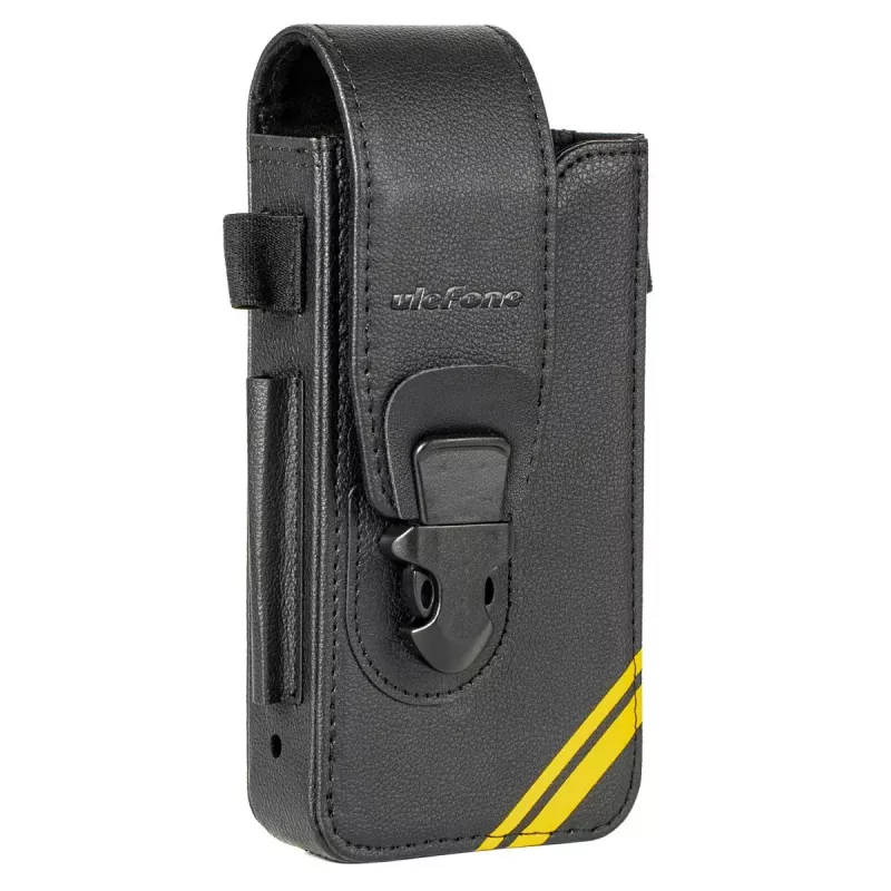 Ulefone Armor 26 Ultra Premium PU nahkainen Flip Wallet -kotelo korttipaikoilla ja jalustalla - musta