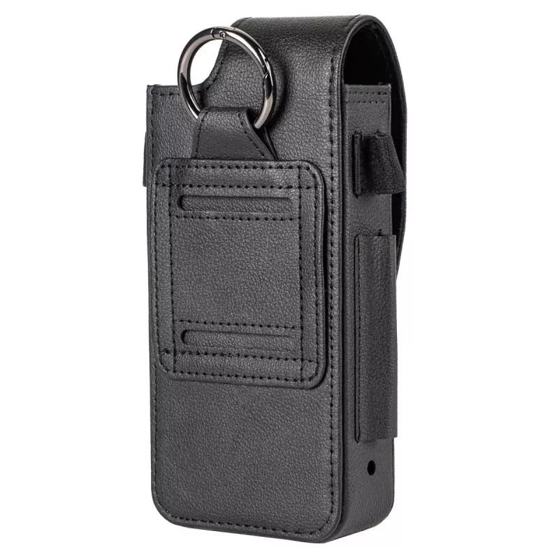 Ulefone Armor 26 Ultra Premium PU nahkainen Flip Wallet -kotelo korttipaikoilla ja jalustalla - musta