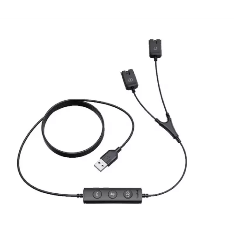 Yealink USB/QD-koulutuskaapeli YHS-sarjalle (USB–QD) - musta