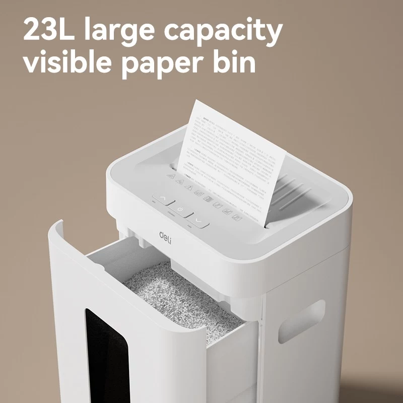 Deli ET048 ristileikkaussilppuri, 8 arkkia, 15 L, musta