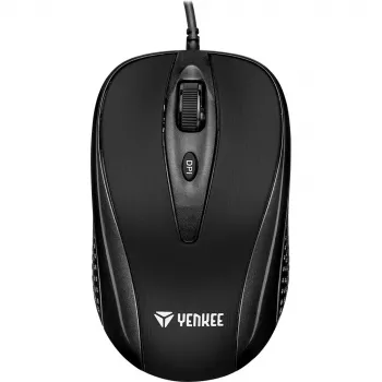 YENKEE YMS 1025 BK QUITO USB-johtoinen hiiri, optinen, 1000 DPI, 4 painiketta, musta