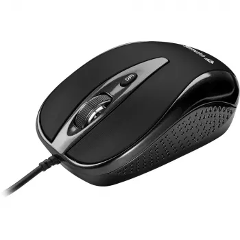 YENKEE YMS 1025 BK QUITO USB-johtoinen hiiri, optinen, 1000 DPI, 4 painiketta, musta