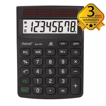 Rebell Eco 310 pöytälaskin musta