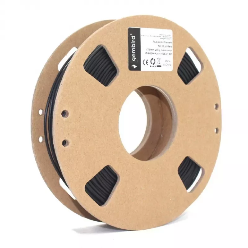 Gembird PLA filamentti 1,75 mm musta 200 g