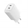 Gembird TA-UC-2C-PD45-01-W 45W USB-C kaksiporttinen seinälaturi valkoinen