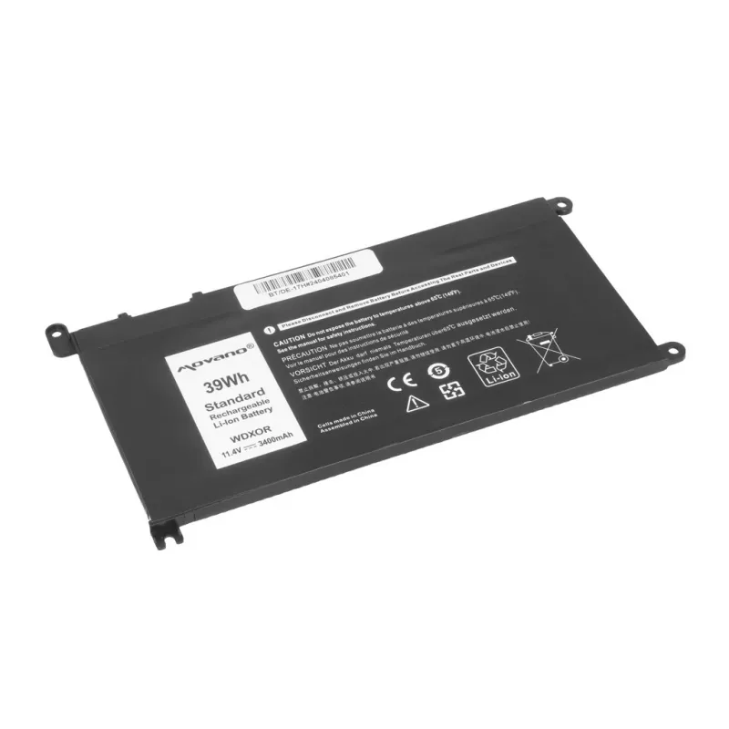 MITSU akku WDX0R P75F P62F P66F T2JX4 WDXOR Dell - 3400 mAh (39 Wh)