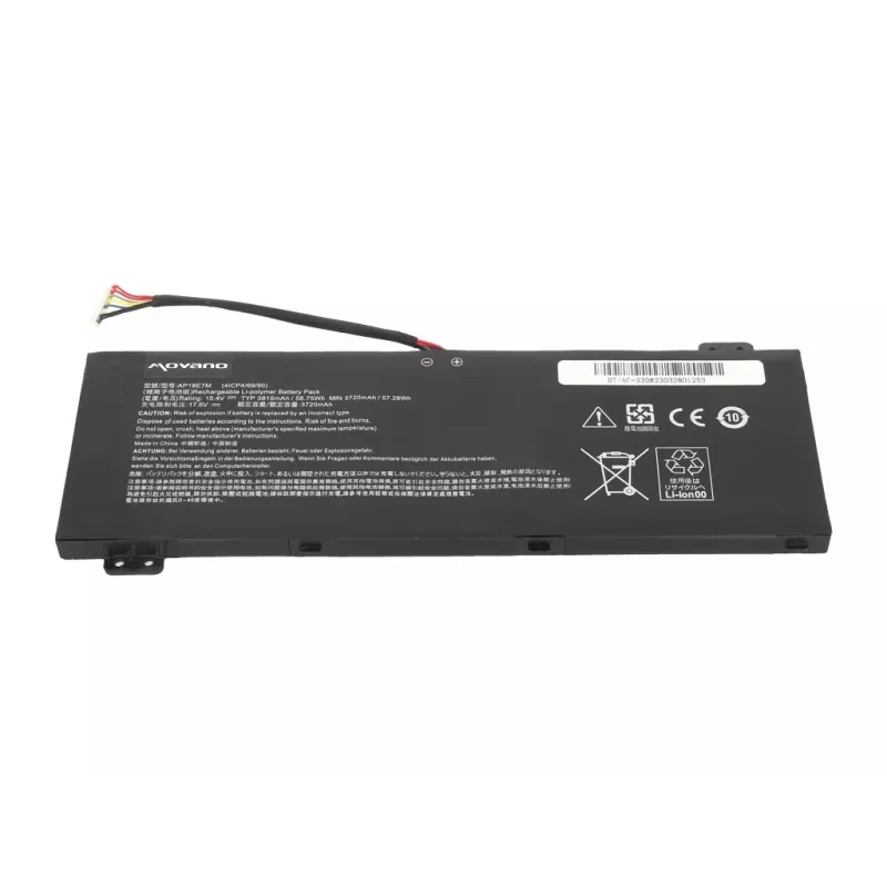 MITSU akku AP18E7M Acer Nitro 5 AN515-54 AN517-51