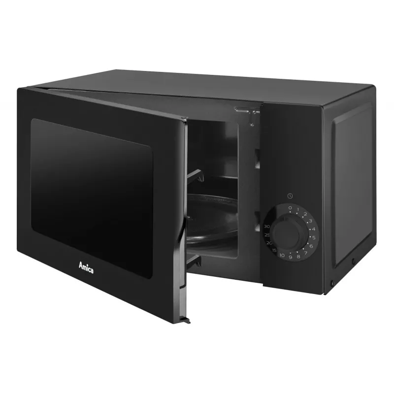 AMICA mikroaaltouuni AMGF17M2B grillillä, 17L, 700W, musta