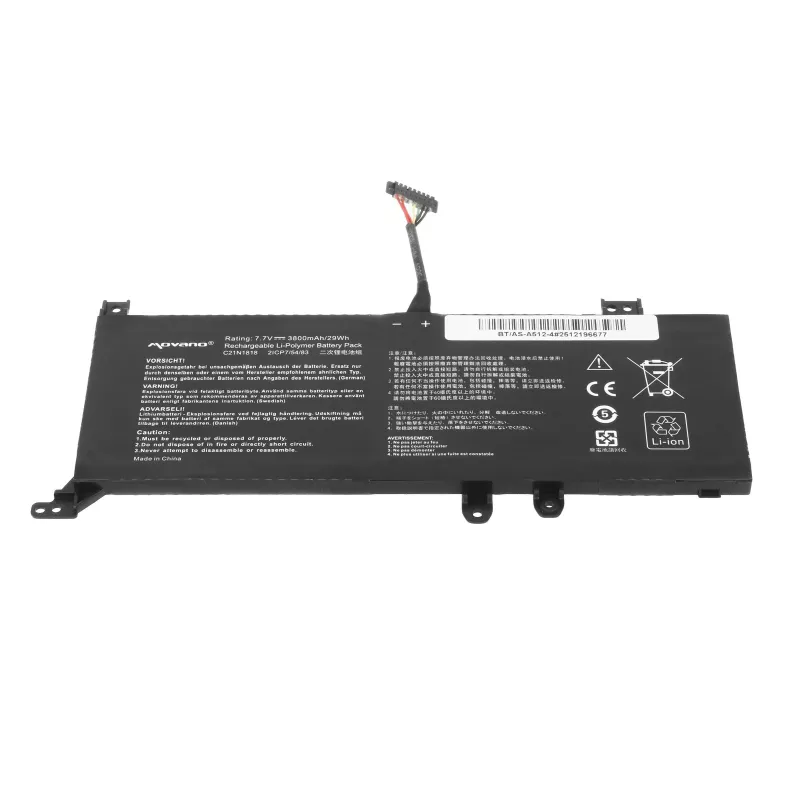 MITSU akku B21N1818-2 Asus X512FA X512UF X509FB X509FA X509FJ X509 - 3800 mAh (29 Wh)