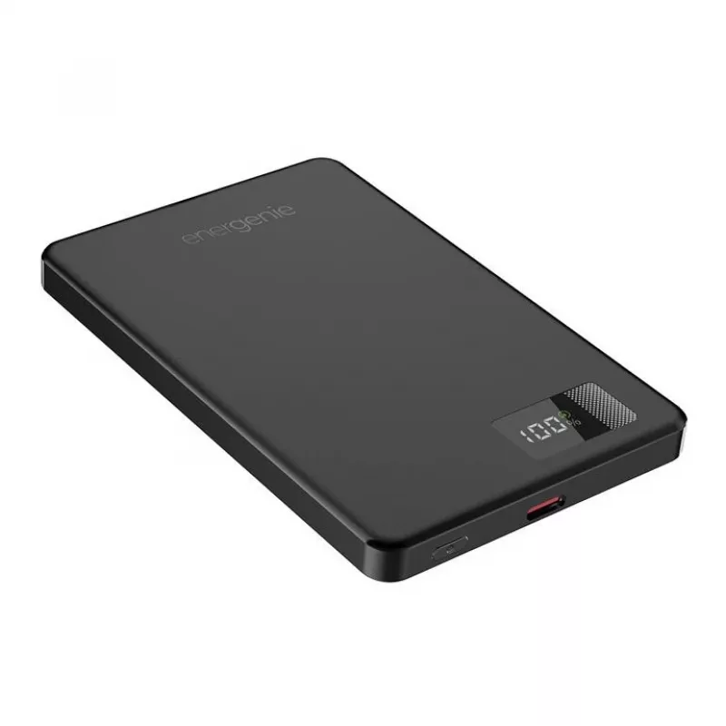 GEMBIRD PB05-WPC15M-LCD-01 langaton magneettinen varavirtalähde 5000mAh 15W LCD musta