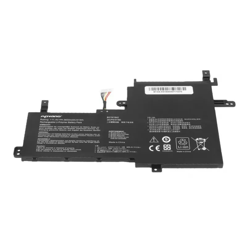 MITSU akku B31N1842 Asus Vivobook K513E M513I S513E V531FA X531F - 3600 mAh (41 Wh)
