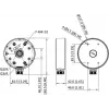Hikvision DS-1280ZJ-PT6-Y -adapteri, musta