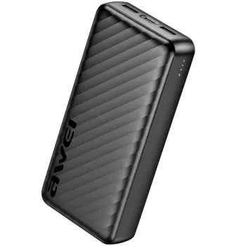 AWEI P6K Pro varavirtalähde 20000mAh 2xUSB-A/USB-C musta