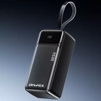 AWEI PA-105 varavirtalähde 40000mAh 22.5W PD QC 3.0 USB-C musta