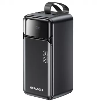AWEI PA-106 varavirtalähde 50000mAh 22.5W PD 3xUSB-C musta