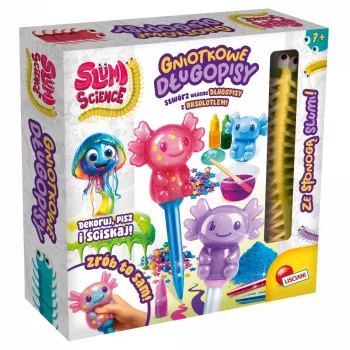 LISCIANI Slumi Squishy Pens - valikoima uudenlaisia kuulakärkikyniä stressiä vähentävällä lisäosalla, musta muste, 0,7 mm keskikärki, 1 kpl pakkaus