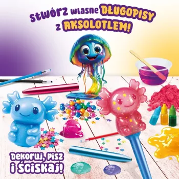 LISCIANI Slumi Squishy Pens - valikoima uudenlaisia kuulakärkikyniä stressiä vähentävällä lisäosalla, musta muste, 0,7 mm keskikärki, 1 kpl pakkaus