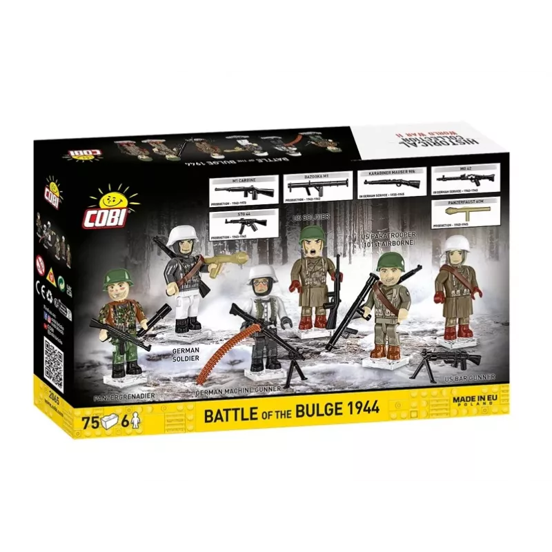 COBI Small Army Battle of the Bulge 1944 rakennuspalikkasarja, 75 osaa, 1 US-sotilashahmo