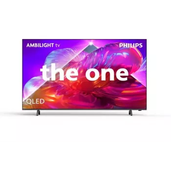 Philips 75PQS9001/12 75 tuuman QLED 4K Ultra HD Google TV 3-puolisella Ambilightilla, MiniLED, 120Hz, Dolby Vision & Atmos, VRR, ALLM, FreeSync Premium, G-Sync-yhteensopiva, 4x HDMI 2.1, 2x USB, Wi-Fi, Bluetooth 5.0, DVB-T/T2/C/S/S2, harmaa