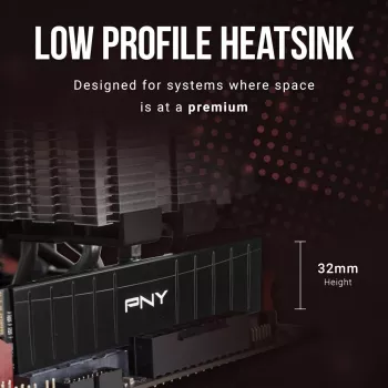 PNY 16GB DDR4 3200MHz Low Profile -työpöytämuistimoduuli